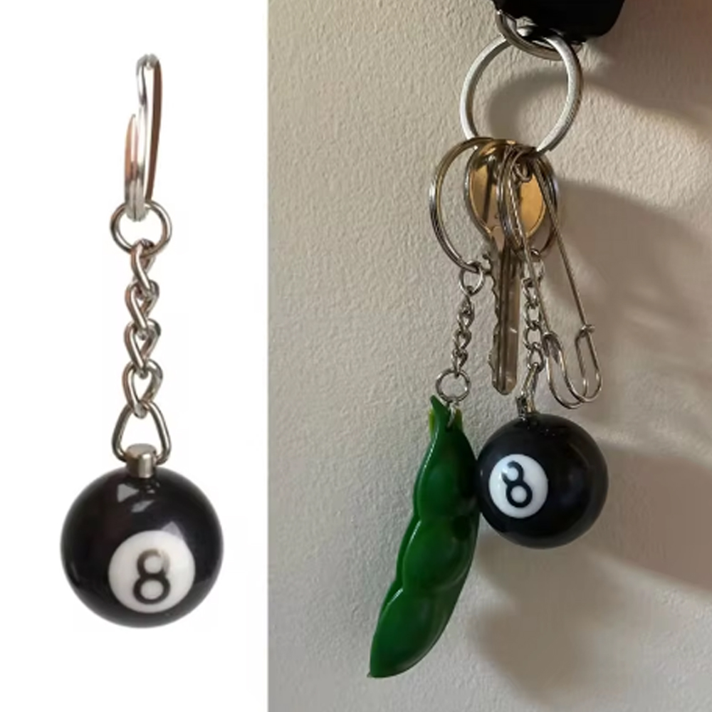 Table Number Gold - Fashion Creative Billiard Pool Keychain Table