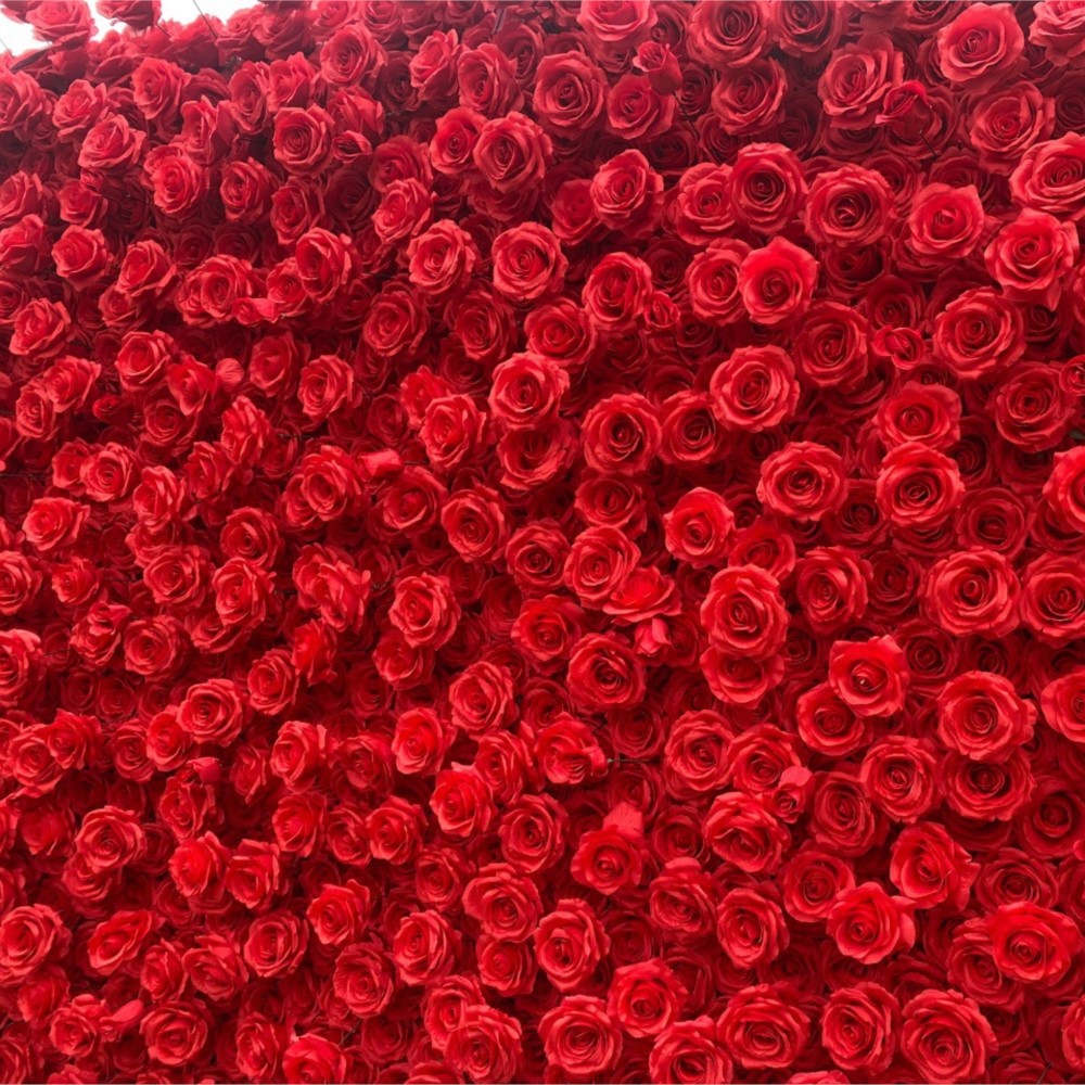 Uflower Red Rose 5D Cloth Flow - Wedding Backdrop Curtain recension och pris