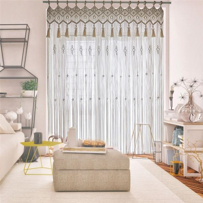 Hand-woven Macrame Cotton Door - Wedding Backdrop Curtain recension och pris