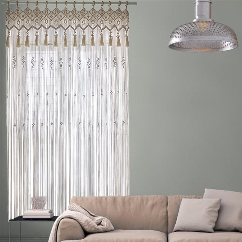 Hand-woven Macrame Cotton Door - Wedding Backdrop Curtain recension och pris