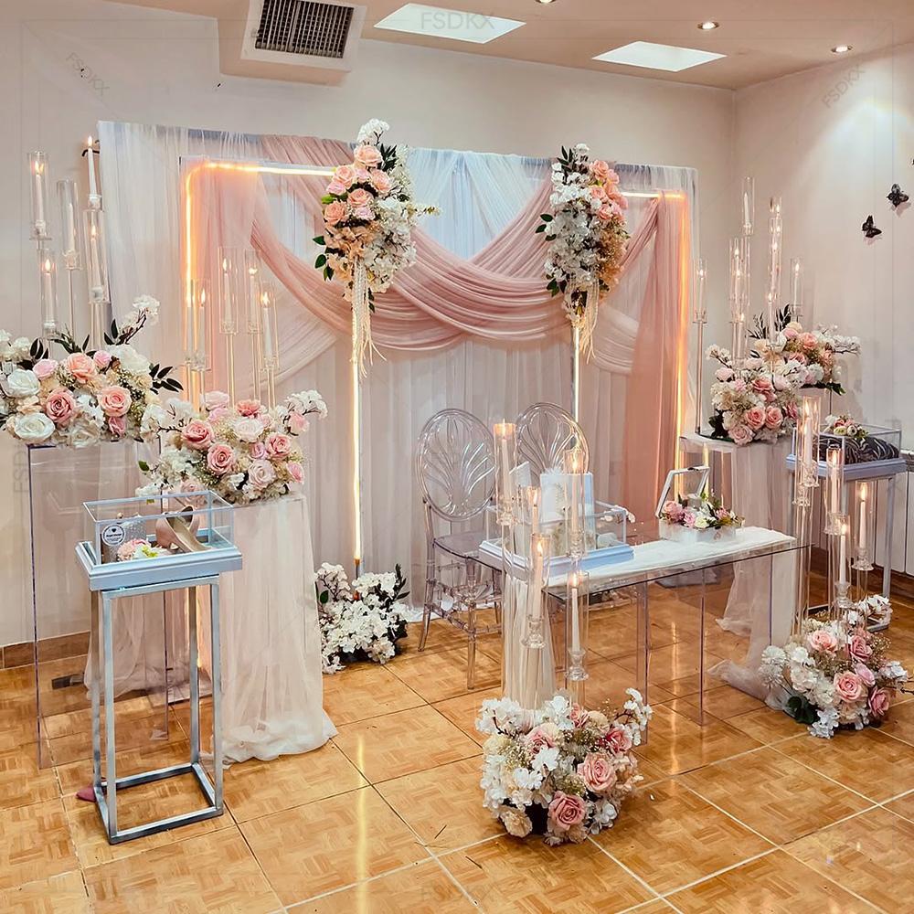 Wholesale Luxury Customized Me - Wedding Backdrop Curtain recension och pris