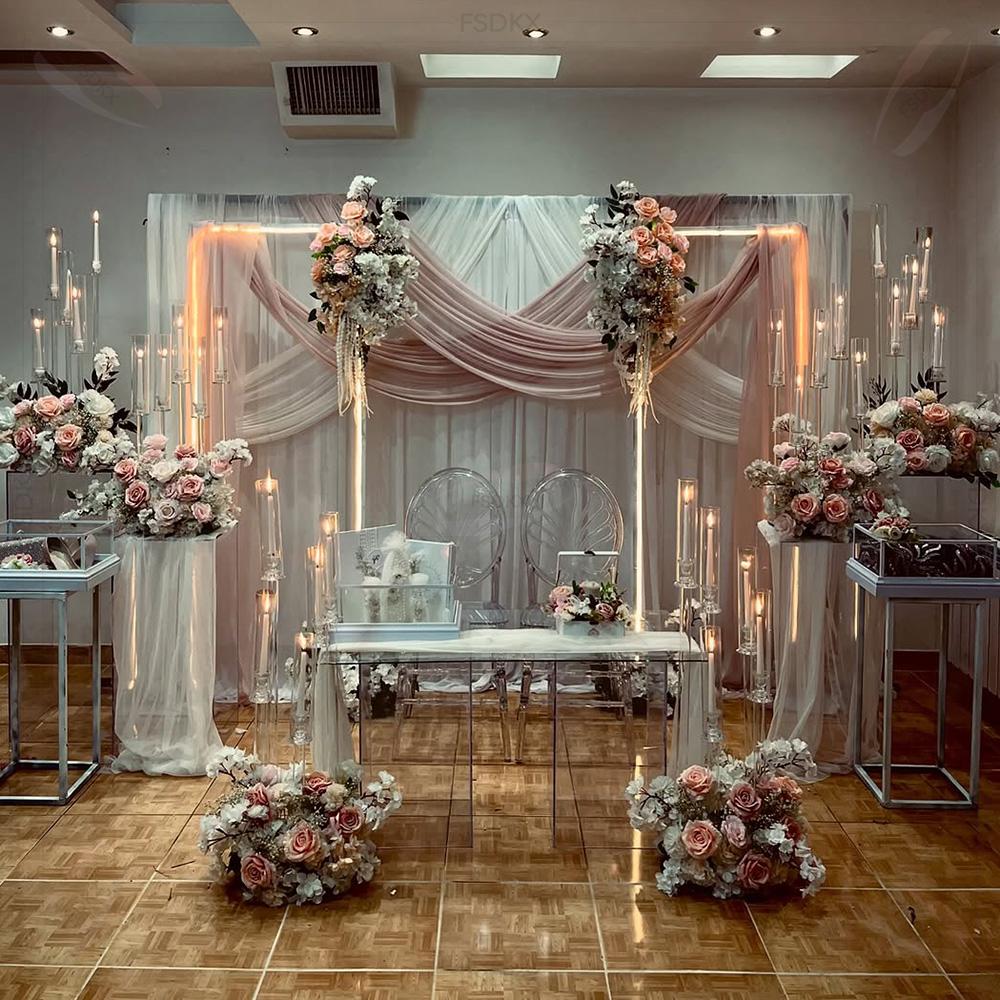 Wholesale Luxury Customized Me - Wedding Backdrop Curtain recension och pris