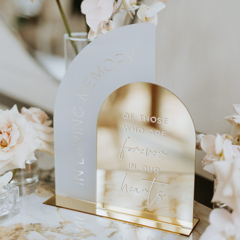 In Loving Memory Sign,Gold Mir - Table Number Gold recension och pris