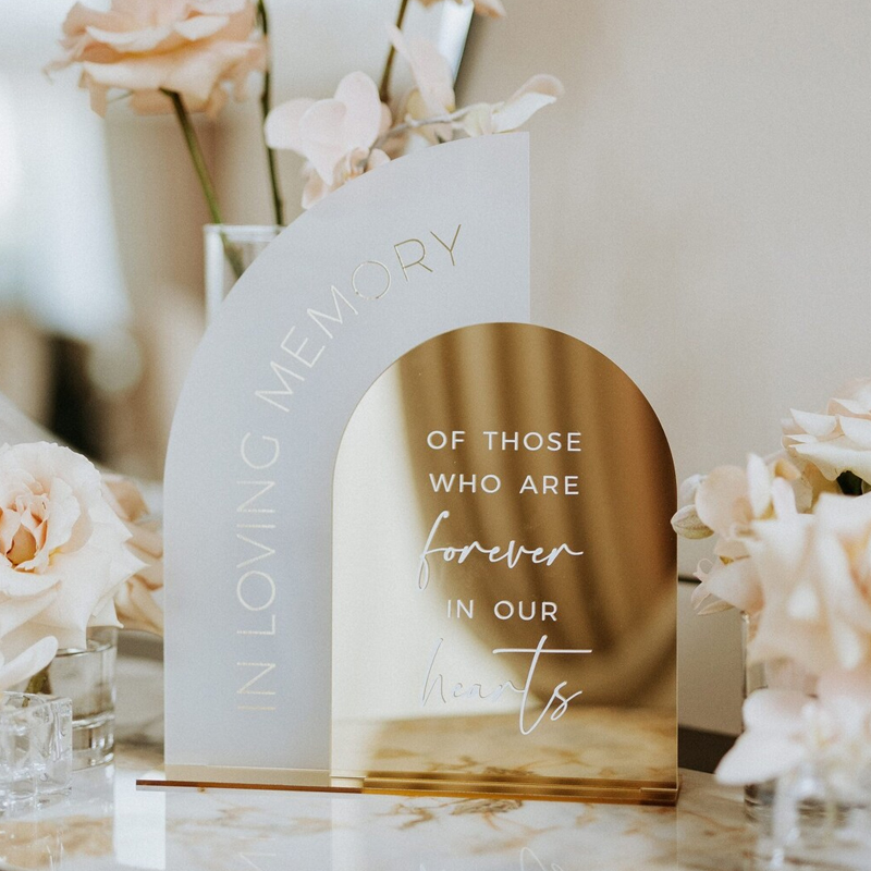 In Loving Memory Sign,Gold Mir - Table Number Gold recension och pris