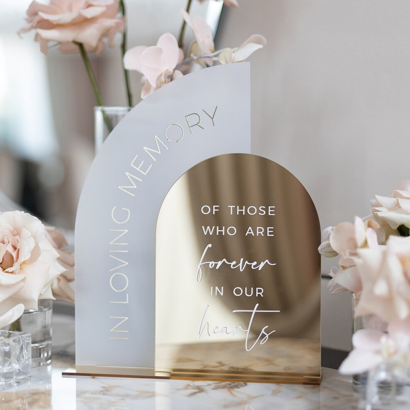 In Loving Memory Sign,Gold Mir - Table Number Gold recension och pris
