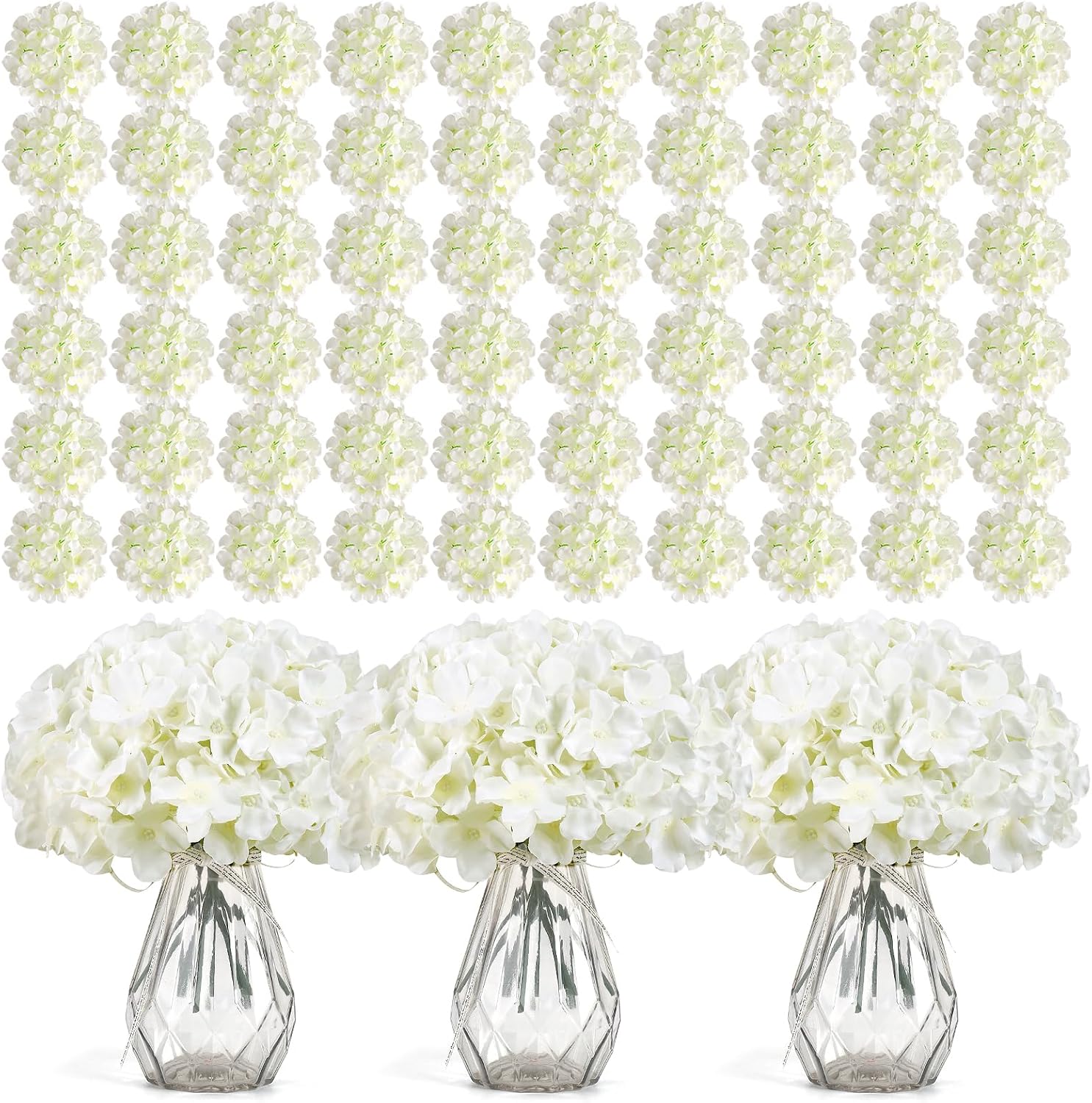 304 Pieces Bulk White Silk Art - Wedding Supply Bulk recension och pris