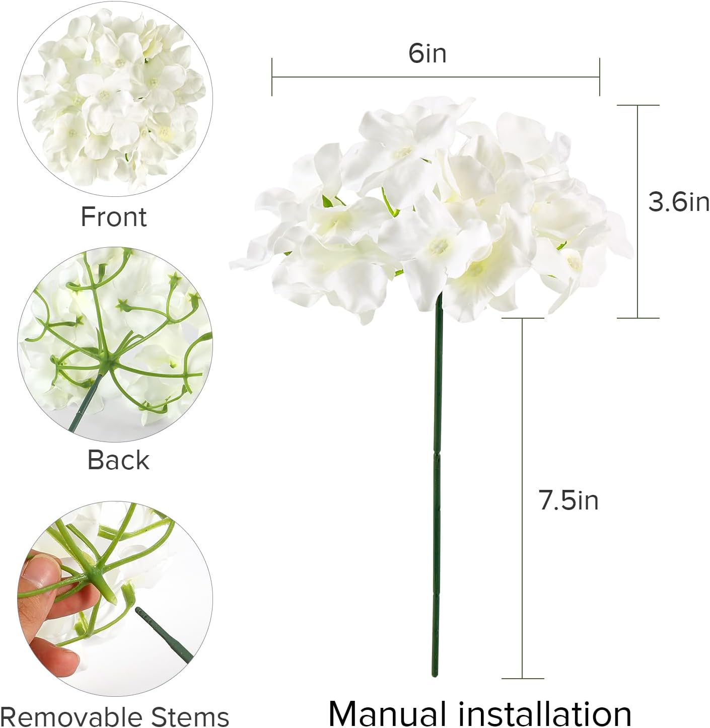 304 Pieces Bulk White Silk Art - Wedding Supply Bulk recension och pris