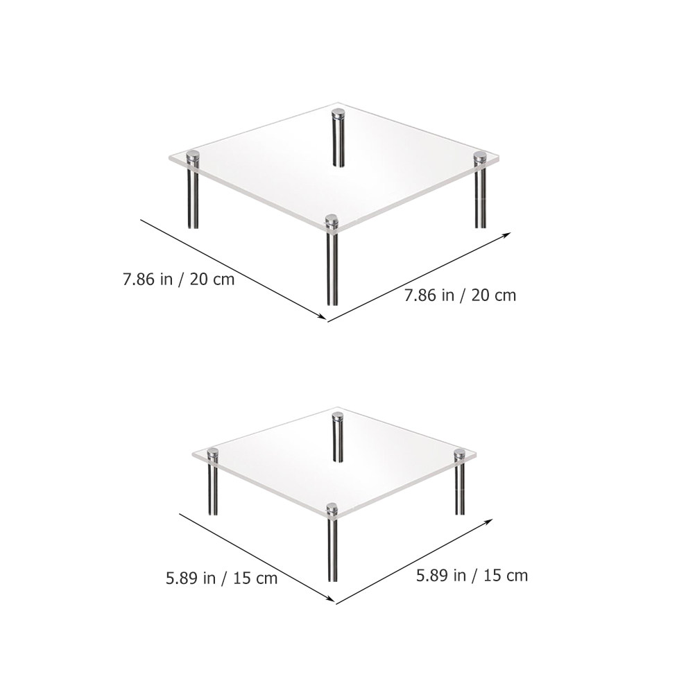 2Pcs Acrylic Cake Display Stan - Wedding Support recension och pris