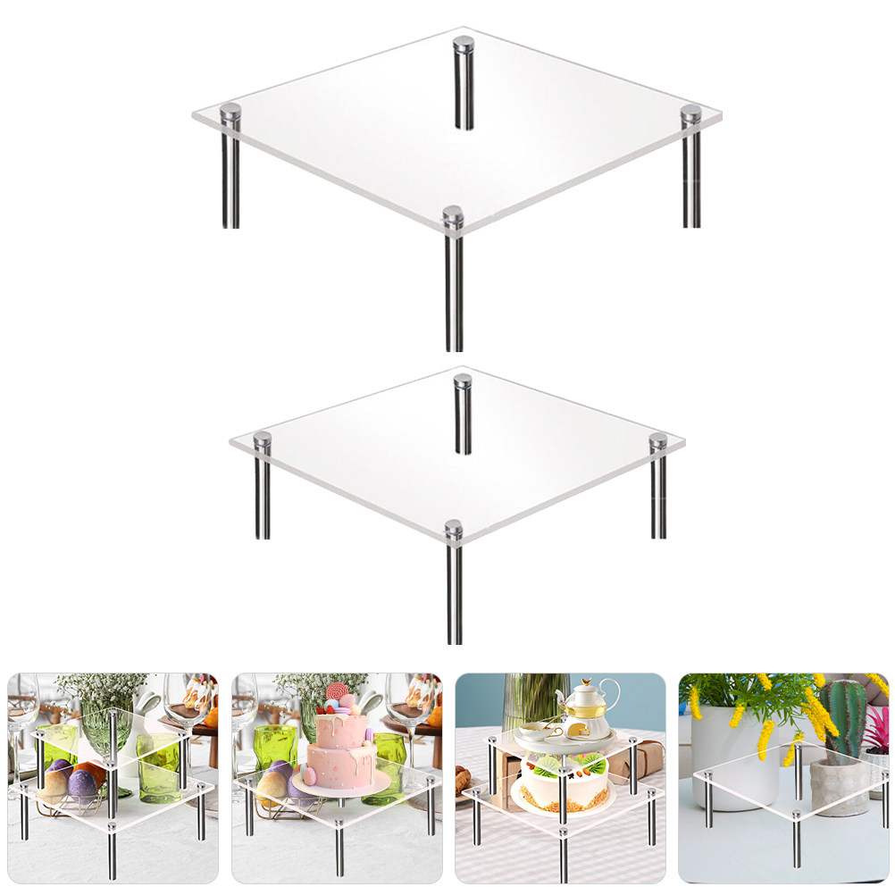 2Pcs Acrylic Cake Display Stan - Wedding Support recension och pris