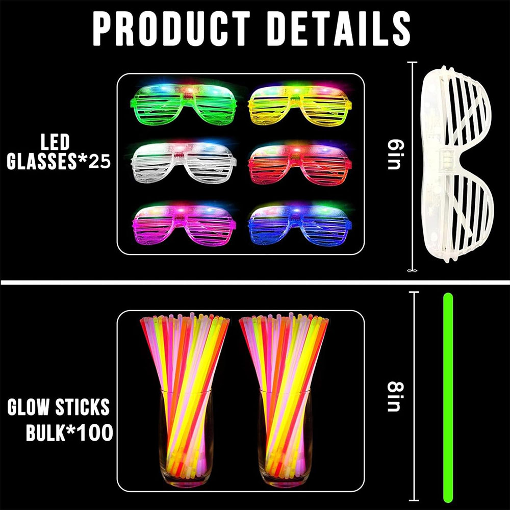 136Pack Glow in The Dark Light - Wedding Supply Bulk recension och pris