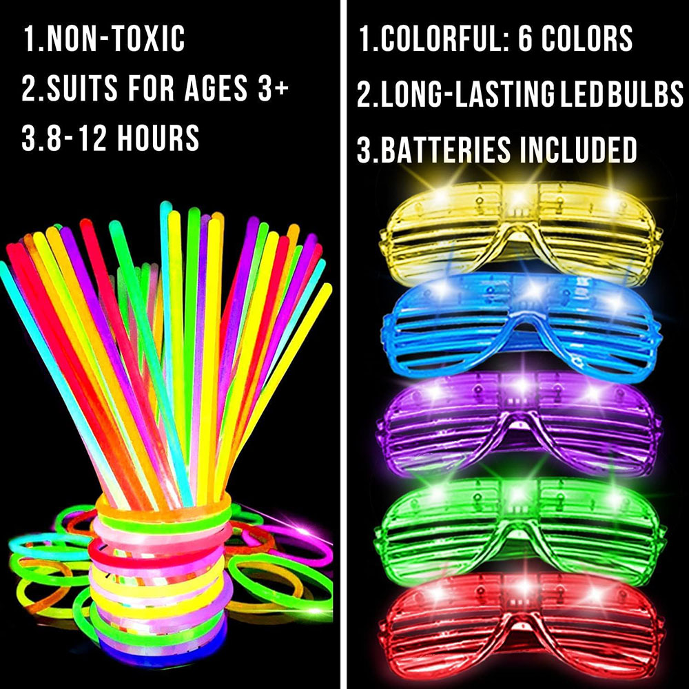 136Pack Glow in The Dark Light - Wedding Supply Bulk recension och pris