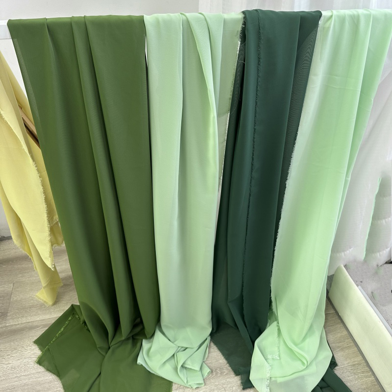 Olive Avocado Green Chiffon Fa - Wedding Backdrop Curtain recension och pris