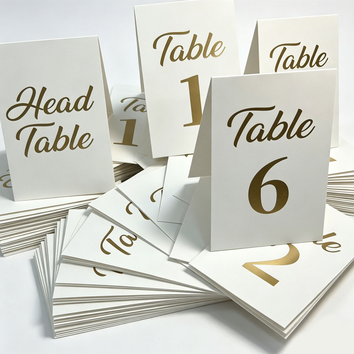 1set Gold Foil Wedding Table N - Table Number Gold recension och pris