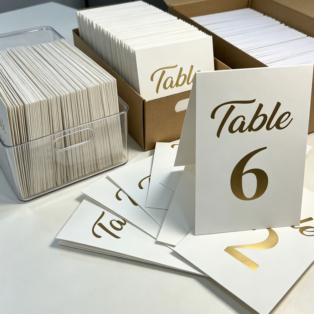 1set Gold Foil Wedding Table N - Table Number Gold recension och pris
