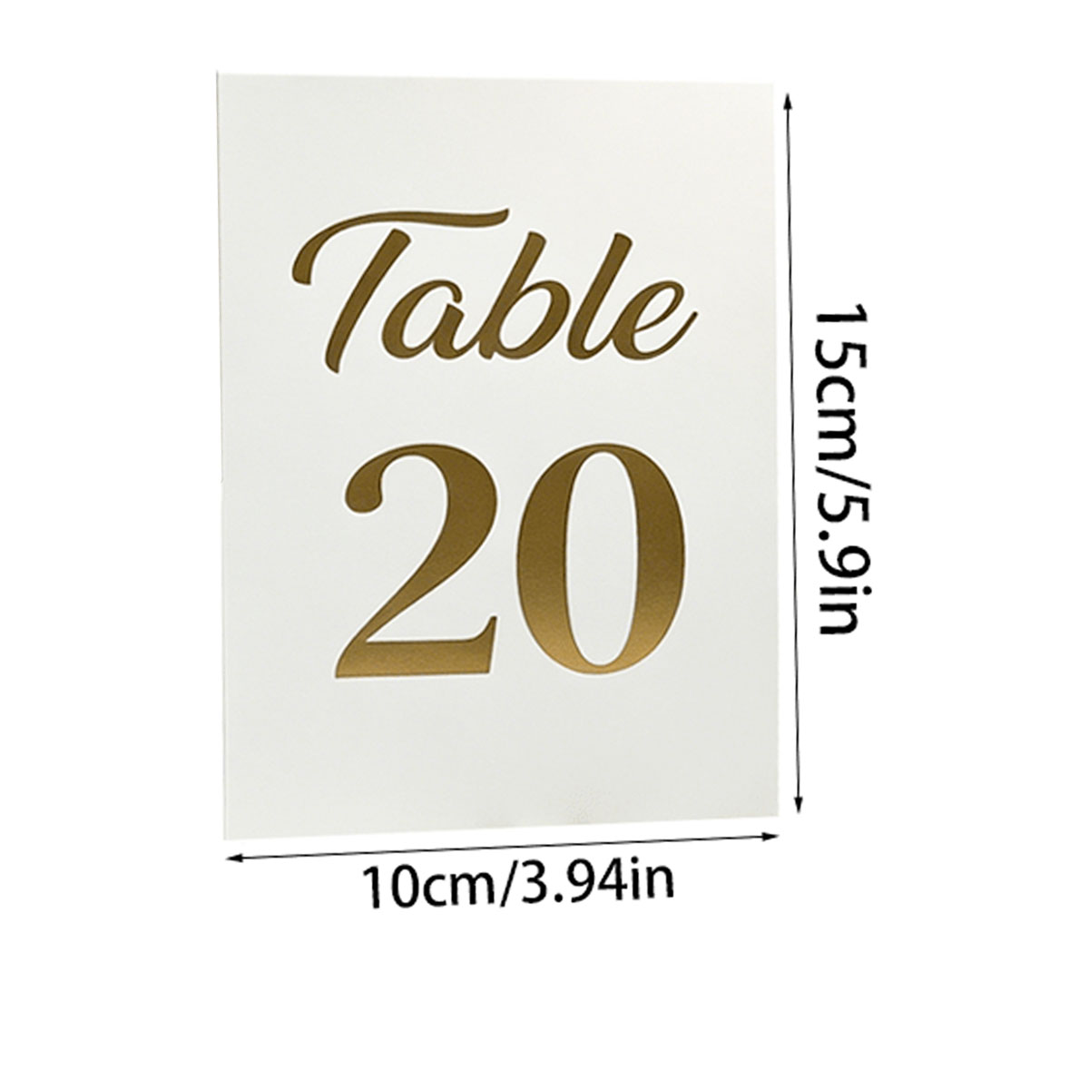 1set Gold Foil Wedding Table N - Table Number Gold recension och pris
