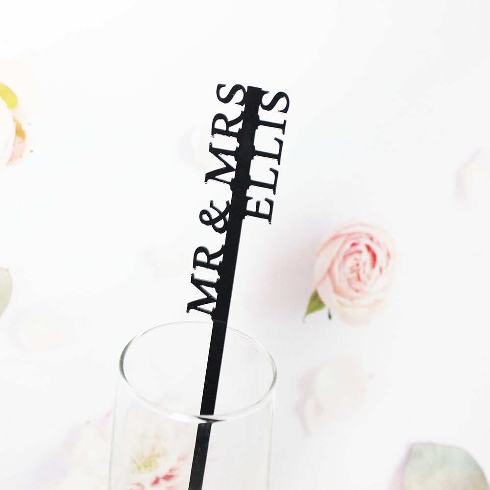 Personalized Drink Stirrers We - Wedding Souvenir recension och pris