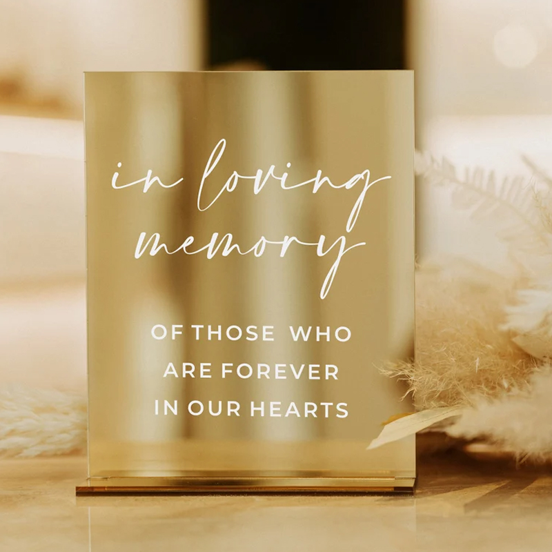 Rectangle Gold Mirror Wedding  - Table Number Gold recension och pris