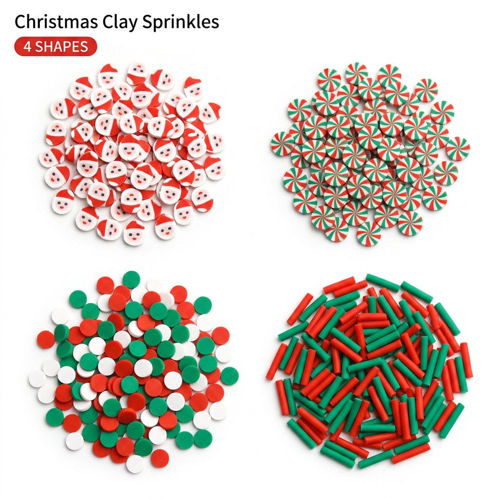 1500pcs Christmas Clay Sprinkl - Wedding Supply Bulk recension och pris