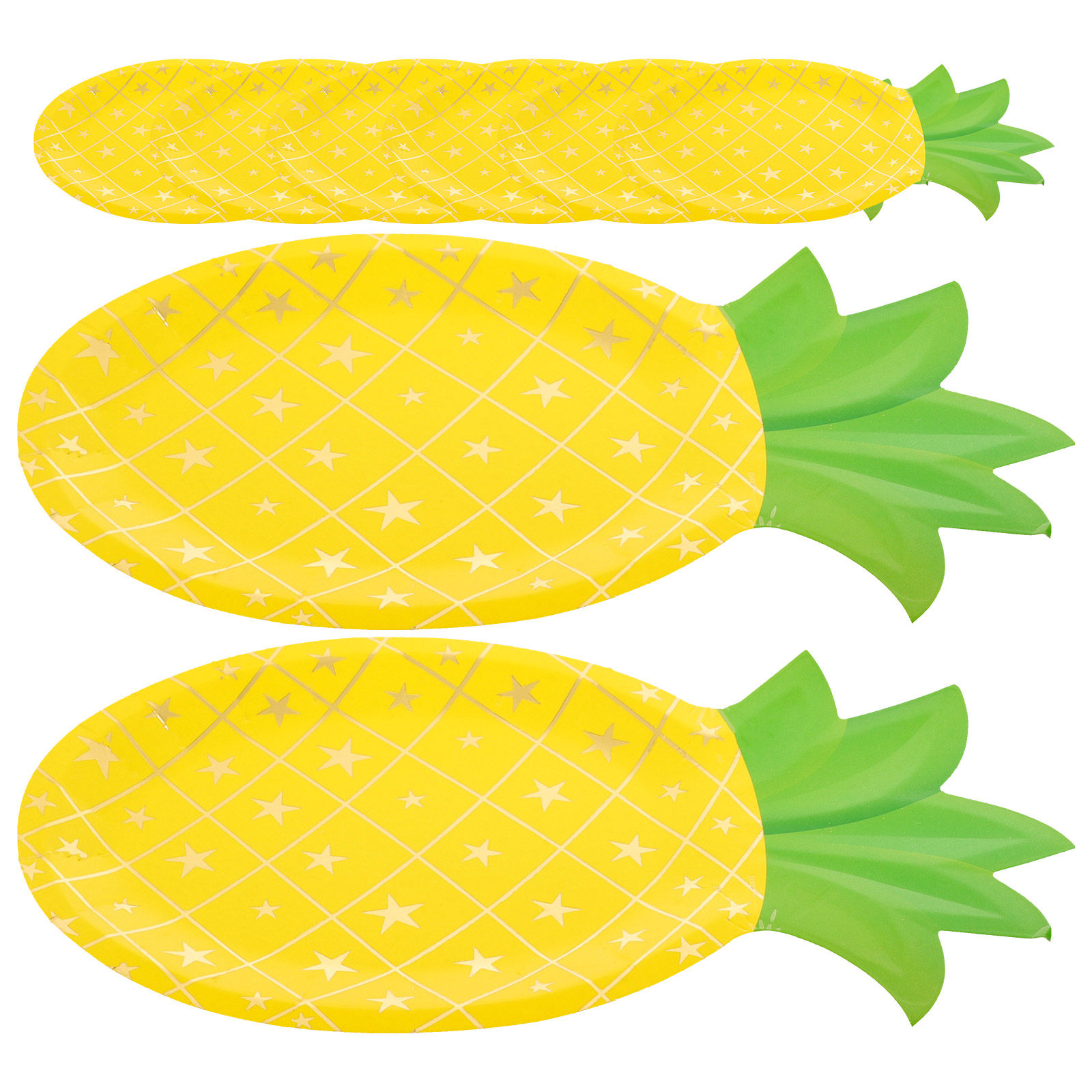 8Pcs Pineapple Paper Plates Di - Wedding Supply Bulk recension och pris