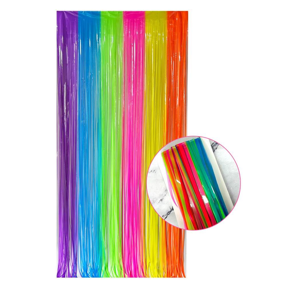 Multi-Color Glow in the Dark F - Wedding Backdrop Curtain recension och pris