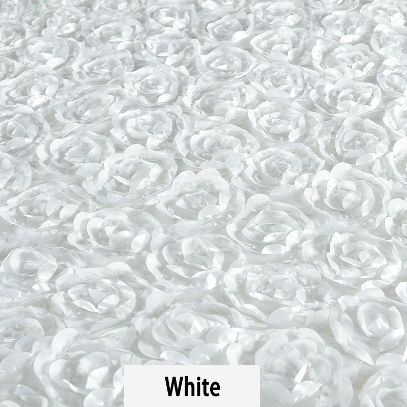 10Yard Satin Fabric 3D Rose Fl - Wedding Backdrop Curtain recension och pris