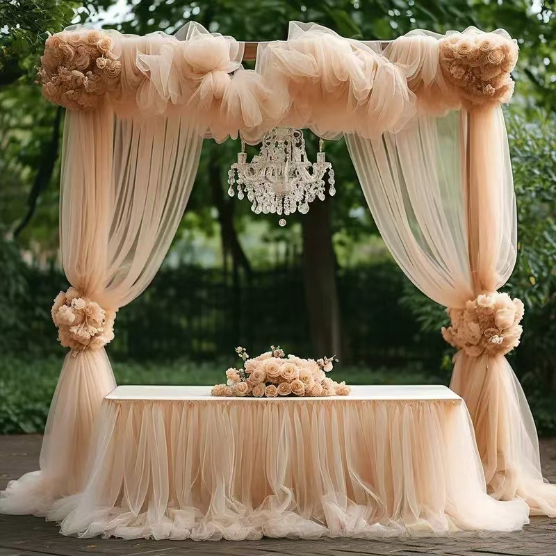 6 Meters Wedding Arch Drape Fa - Wedding Backdrop Curtain recension och pris