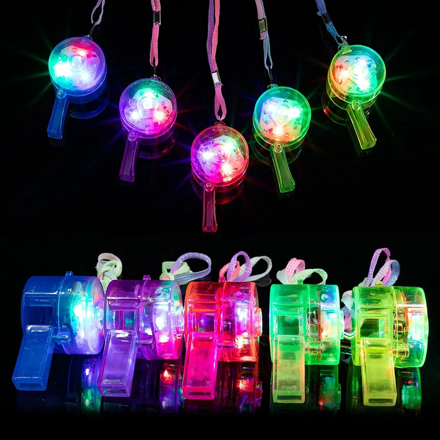 LED Light Up Whistle Glow Whis - Wedding Supply Bulk recension och pris