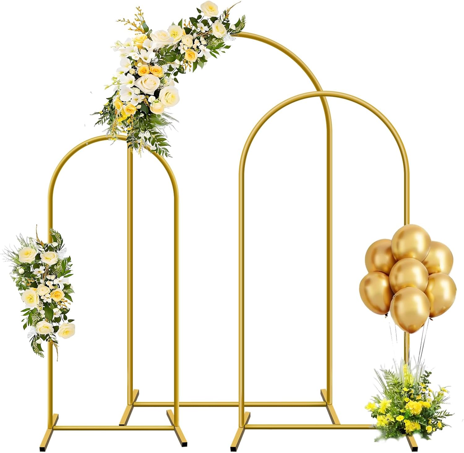 1pc Gold Metal Arch Backdrop S - Wedding Support recension och pris