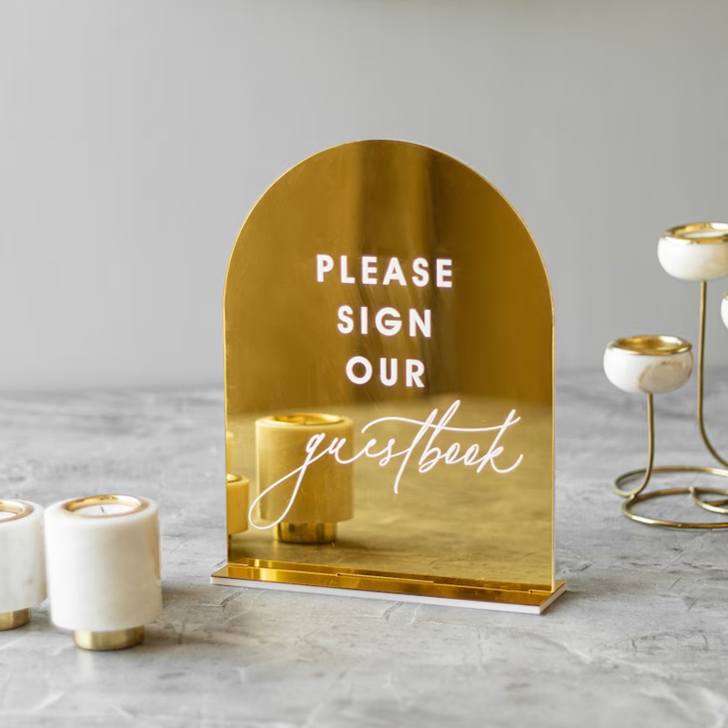 Set Of 4 Wedding Signs,In Lovi - Table Number Gold recension och pris
