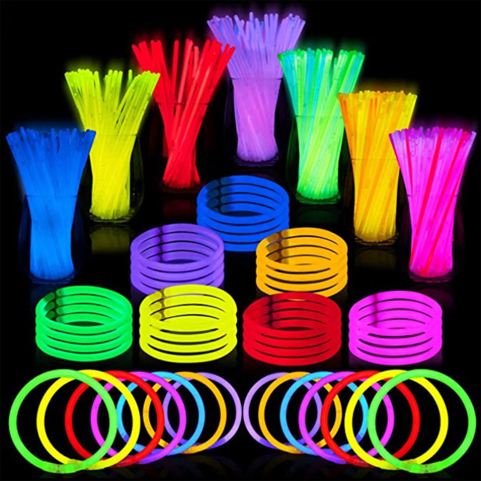 ‌100 Pack 20cm Fluorescent Glo - Wedding Supply Bulk recension och pris