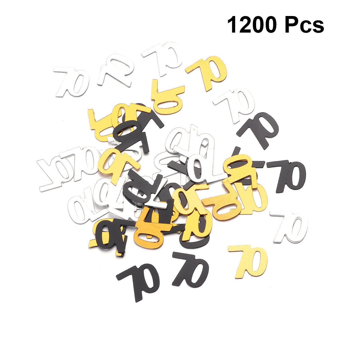 1200Pcs Number Confetti Party  - Table Number Gold recension och pris