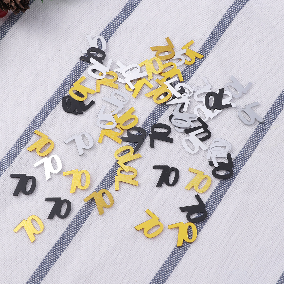 1200Pcs Number Confetti Party  - Table Number Gold recension och pris