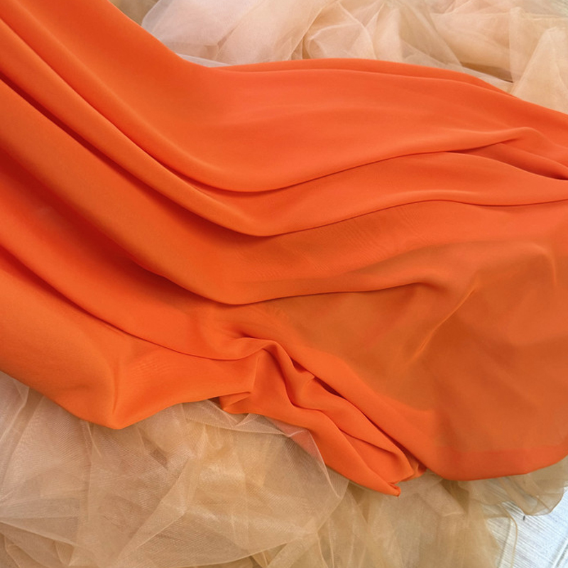 Yellow Orange Chiffon Fabric B - Wedding Backdrop Curtain recension och pris