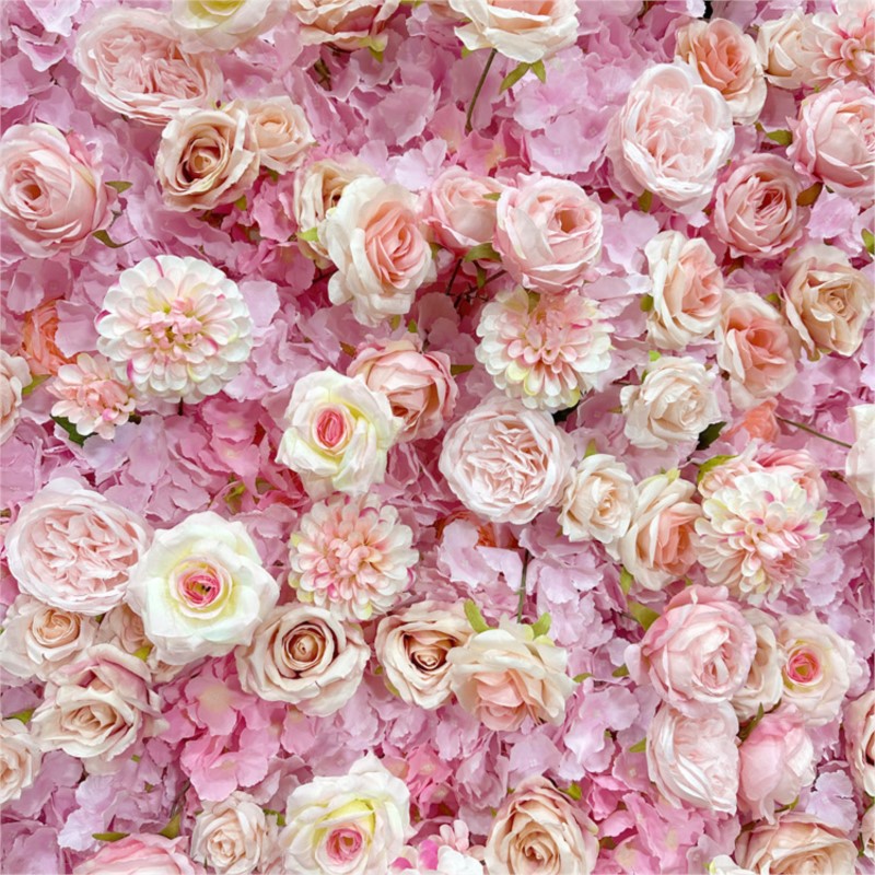 Uflower Pink Rose Hydrangea Cl - Wedding Backdrop Curtain recension och pris