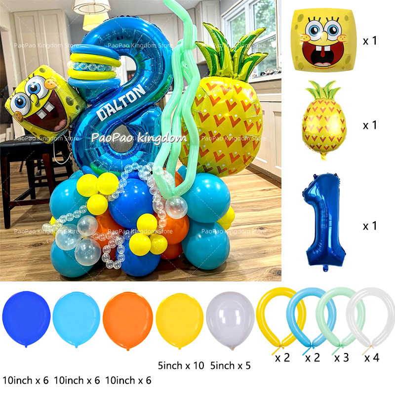 Cartoon SpongeBob Party Balloo - Wedding Supply Kit recension och pris