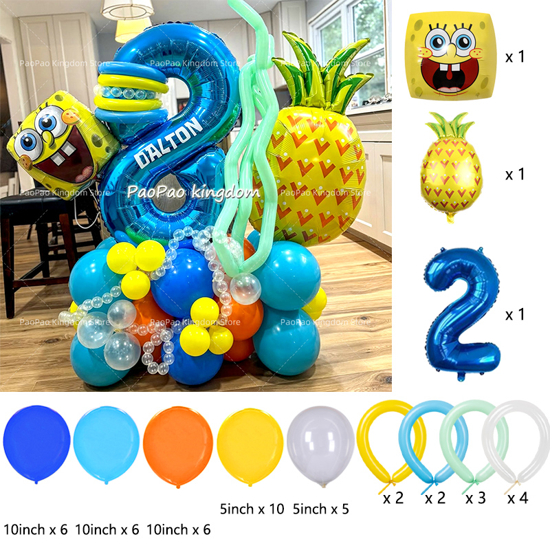 Cartoon SpongeBob Party Balloo - Wedding Supply Kit recension och pris