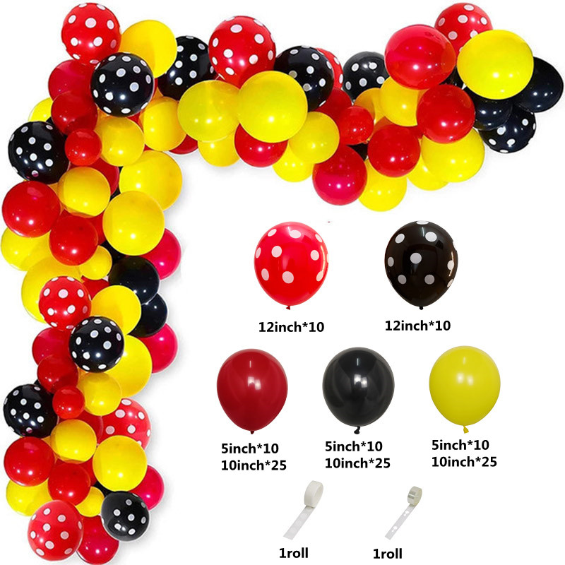 Red Black Yellow Balloon Garla - Wedding Supply Kit recension och pris