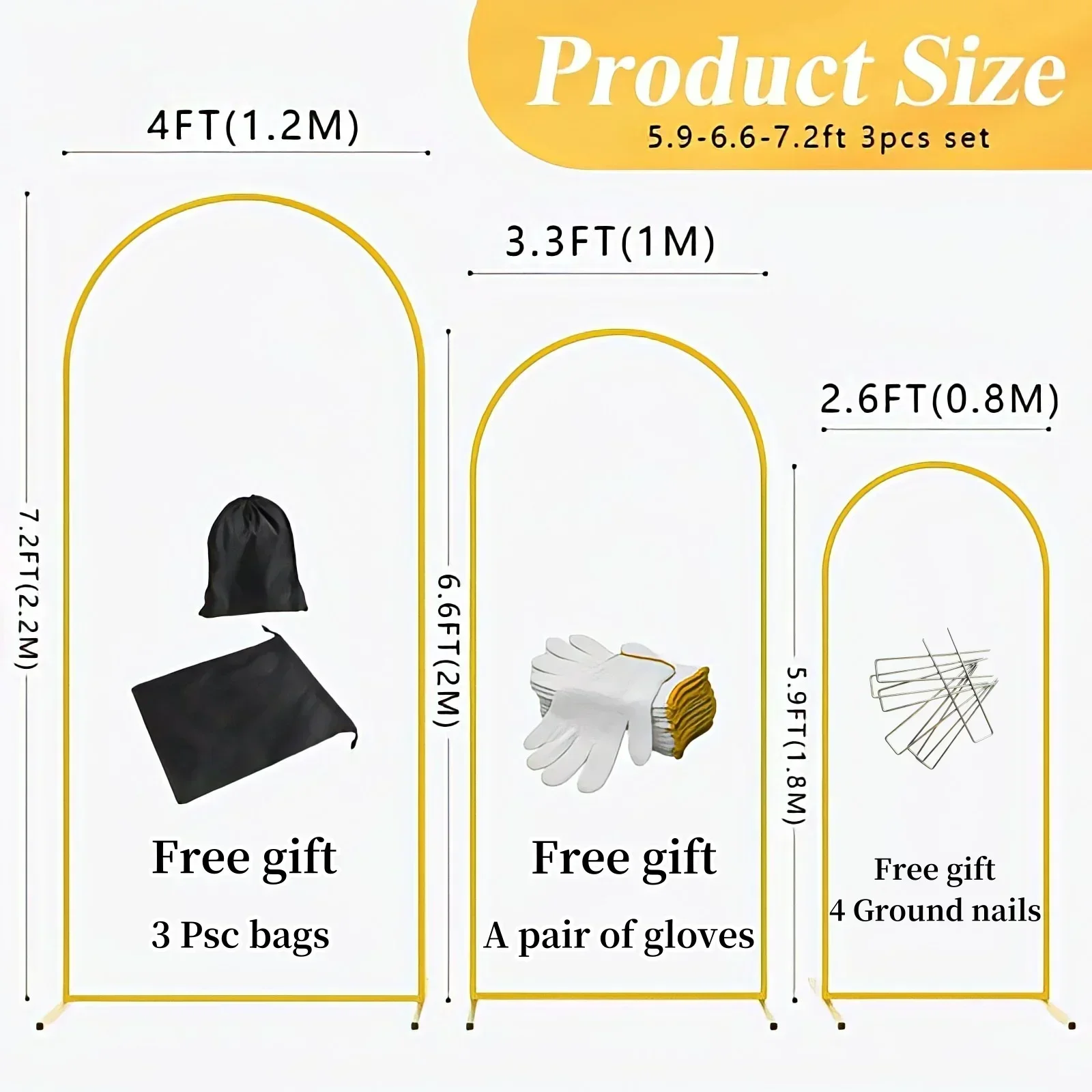 EU Warehouse Gold Metal Balloo - Wedding Support recension och pris