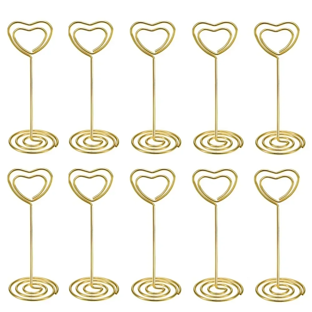 10pcs Heart Shape Table Number - Table Number Gold recension och pris